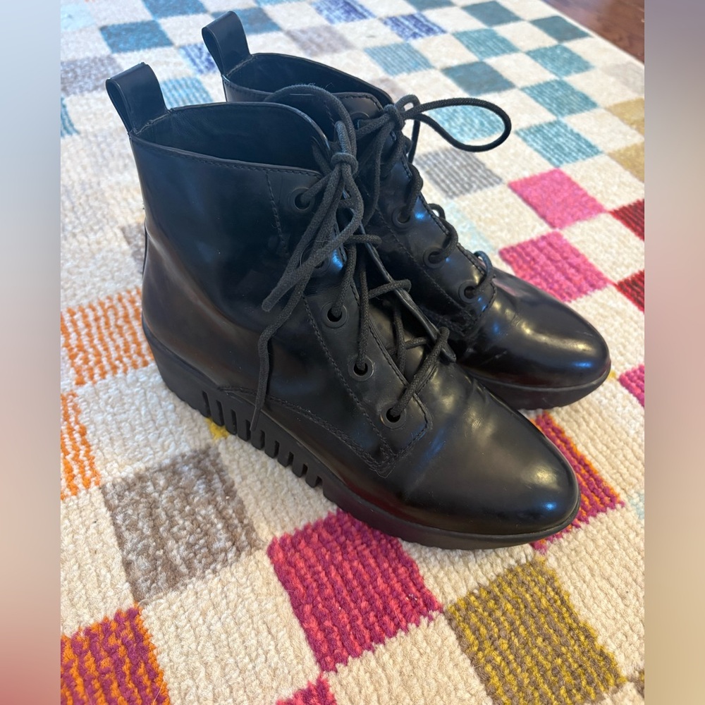 Opening Ceremony Black Leather Boots